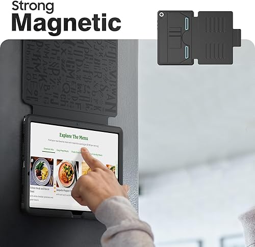 Miniatura 3 de HXCASEAC Funda para tablet Samsung A9 Plus con soporte magnético de 5 ángulos, apagado y encendido automático, soporte de imanes fuertes para pegar