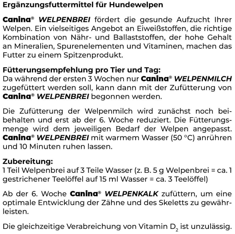 Canina Welpenbrei, 600 g
