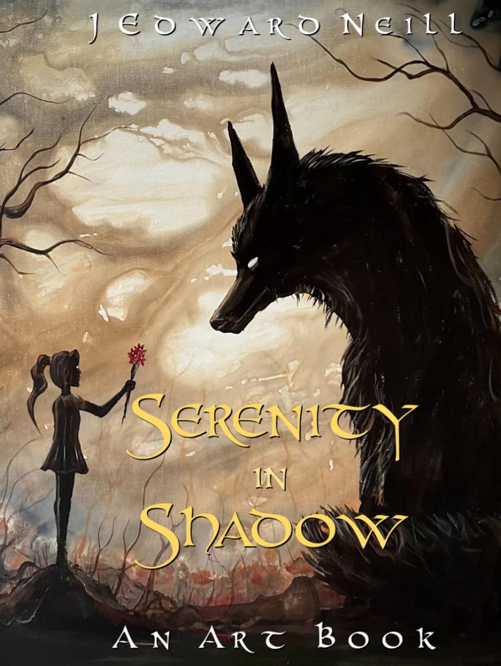 Serenity in Shadow Art Book poésie visuelle et méditation par le dessin