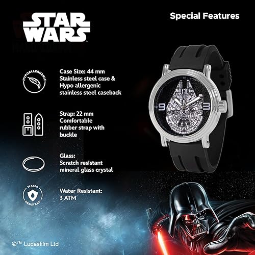 Miniatura 4 de Star Wars Reloj de cuarzo analógico vintage para adultos
