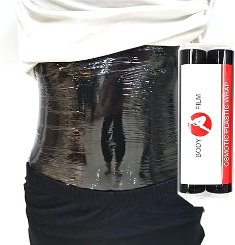 ZGDFSM Envoltura corporal de plástico osmótico de 196.9 ft, moldeador de sudor, entrenamiento de sauna y mejora del sudor, reduce la celulitis,