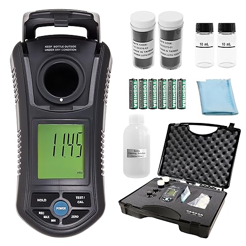 Miniatura 5 de Sper Scientific Medidor de turbidez, probador de calidad del agua, medidor de calidad de agua portátil para campo o laboratorio, turbidímetro para