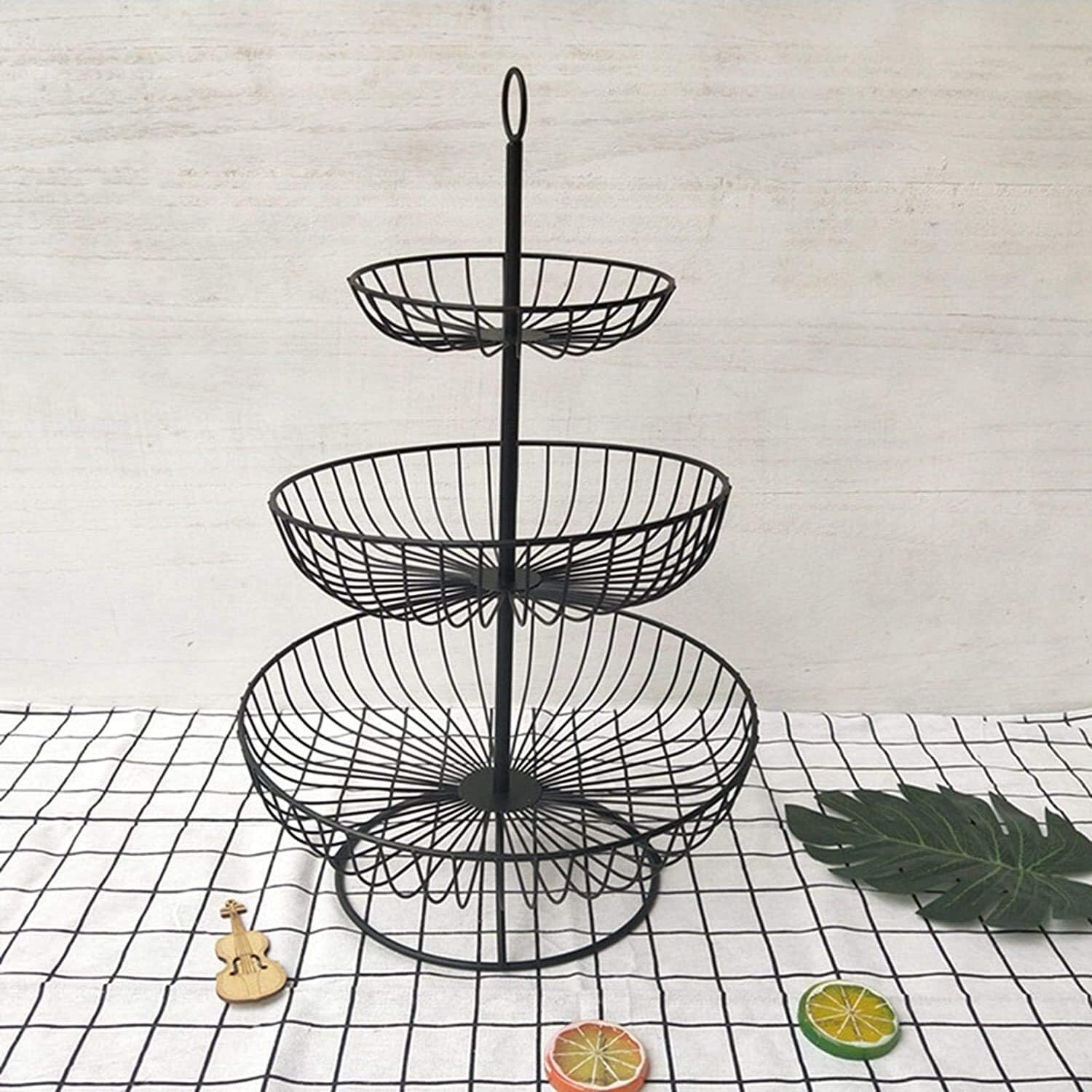 3Tier Fruit Basket Stand Fruit Bowl Holder Dining Table