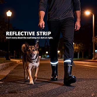 Rain Boots for Men Waterproof Mens Mid-Calf with PVC Rubber Boots Mens Mud Boots, Garden Boots Comfort Lightweight Gardening Fishing Shoes for Yard Farm Outdoor Work