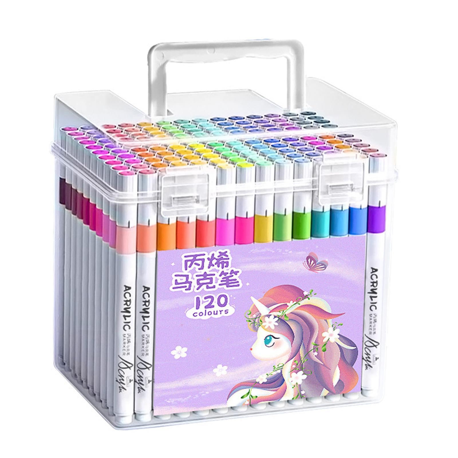 Amazon.co.jp: Oshhni 120 Washable Acrylic Paint Markers with