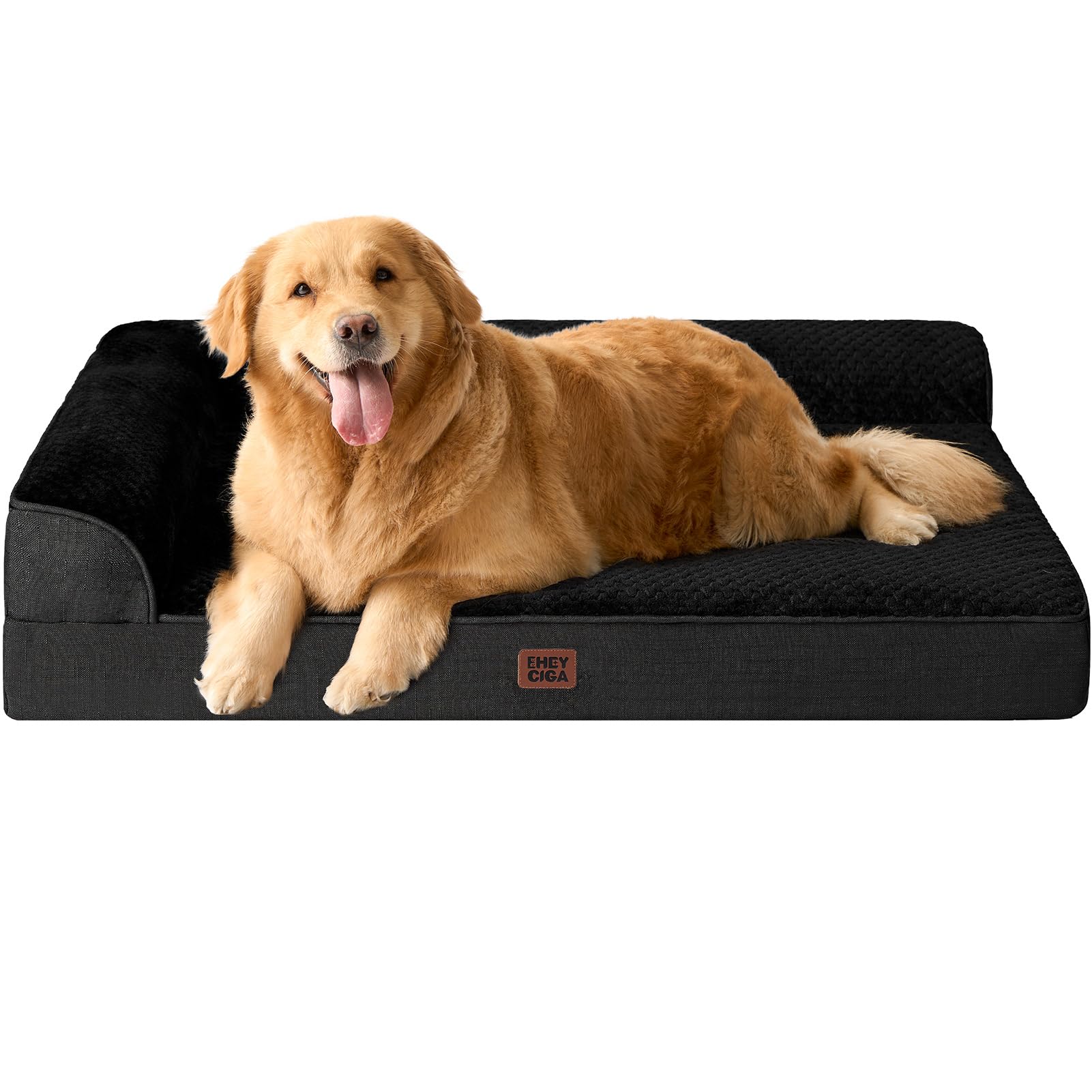 EHEYCIGA Extra Large Dog Bed Othorpedic, Memory Foam XL Dog Bed with Washable Removable Cover, Waterproof Pet Sofa Couch XLarge Size Dogs with Nonskid
