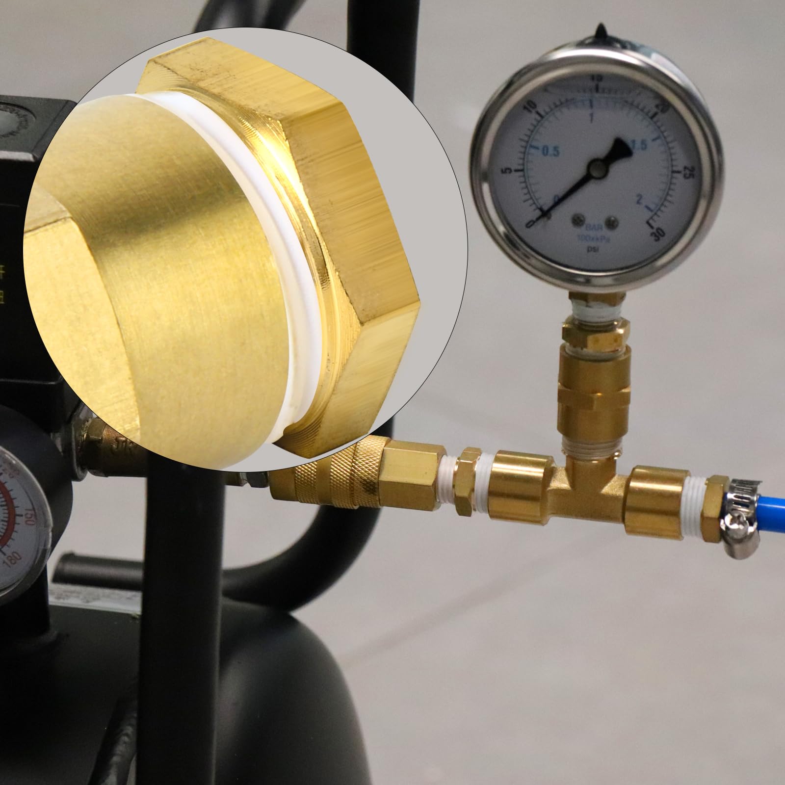 TAISHER 10 pièces - Raccord fileté à douille hexagonale réductrice en laiton, adaptateur 1/2"BSP mâle x 3/8"BSP femelle, pour gaz de pétrole liquéfié