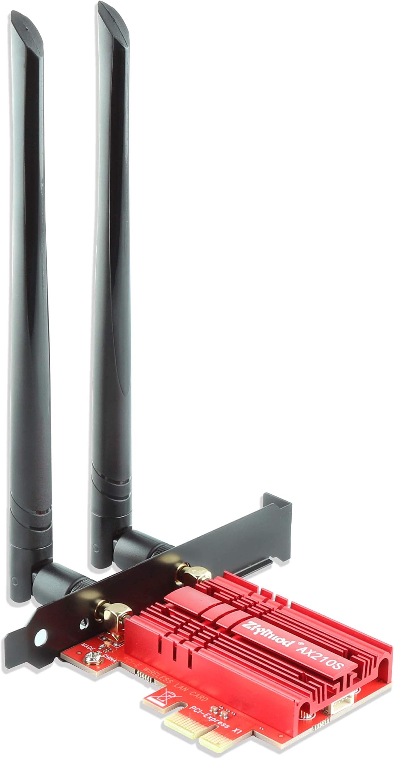 Ziyituod WiFi Card 5400Mbps PCIe WiFi 6E Card, Bluetooth 5.3, Intel WiFi 6E AX210 Chip, Tri-Bands(6GHz/5GHz/2.4GHz) Wireless WiFi 6 Card for PC, Support Windows 11/10(64Bit)