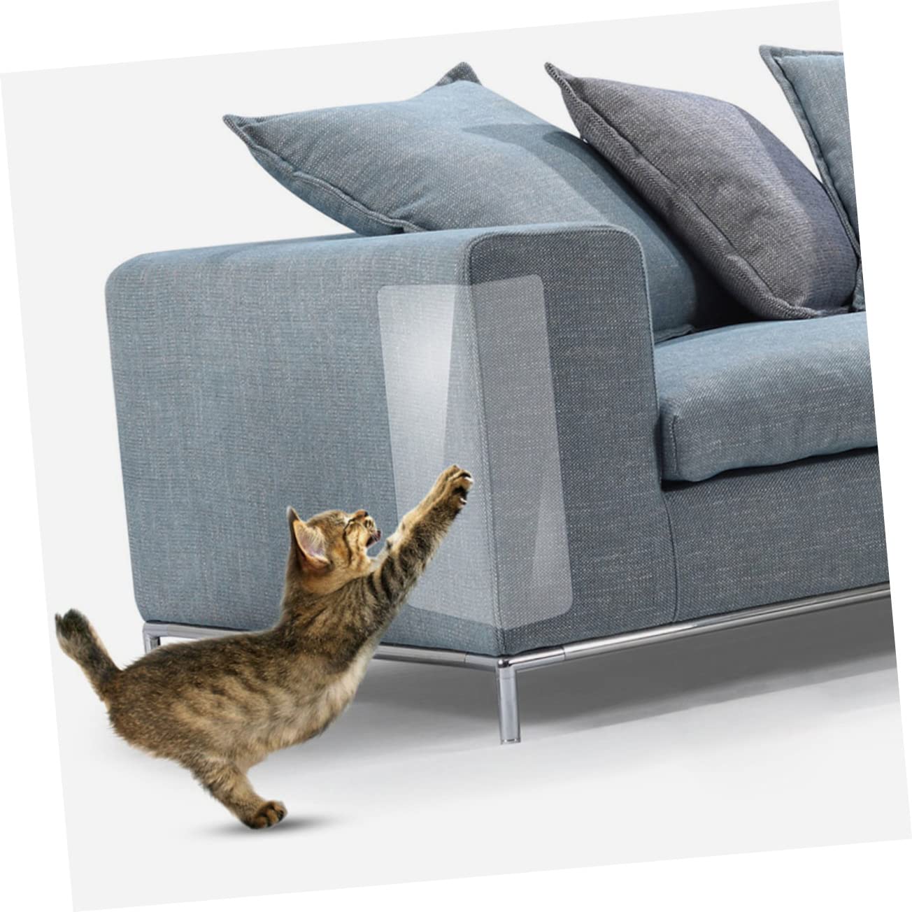 INOOMP 18blätter Cat Scratch Selbstklebender Möbel Schutz Kratzschutz Für Katzen Mit Nägeln Für Sofas Und Möbel Einfach Anzubringen