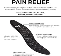 Vista 2 de FORM Premium Insoles Ultradelgado para mayor comodidad y máximo alivio del dolor, ideal para zapatos de vestir y botas, Negro