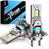 FAHREN Lastest & Upgraded h7 bulbs，120W 40000LM output brighter 900% Brightness 6500K White h7 fog bulbs,No Adapter Required,Plug and Play, Pack of 2,