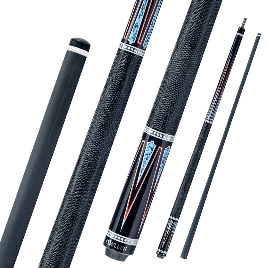 KONLLENインレイプロフェッショナルキュー KONLLEN Carbon Fiber Pool Cue Stick 58-inch Professional
