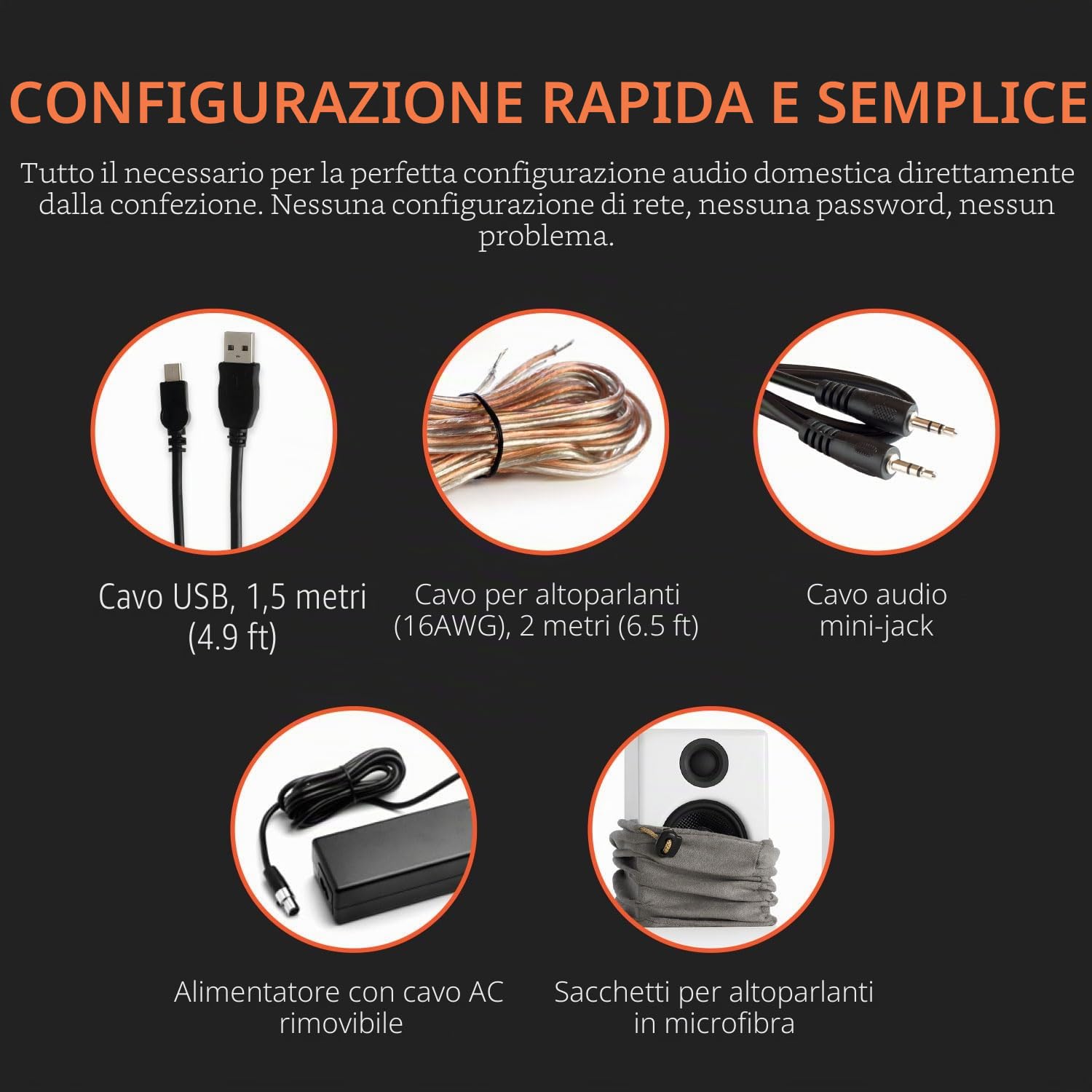 Audioengine Altoparlanti da tavolo wireless Bluetooth A2 Plus | Altoparlanti per computer da 60 W, musica e giochi