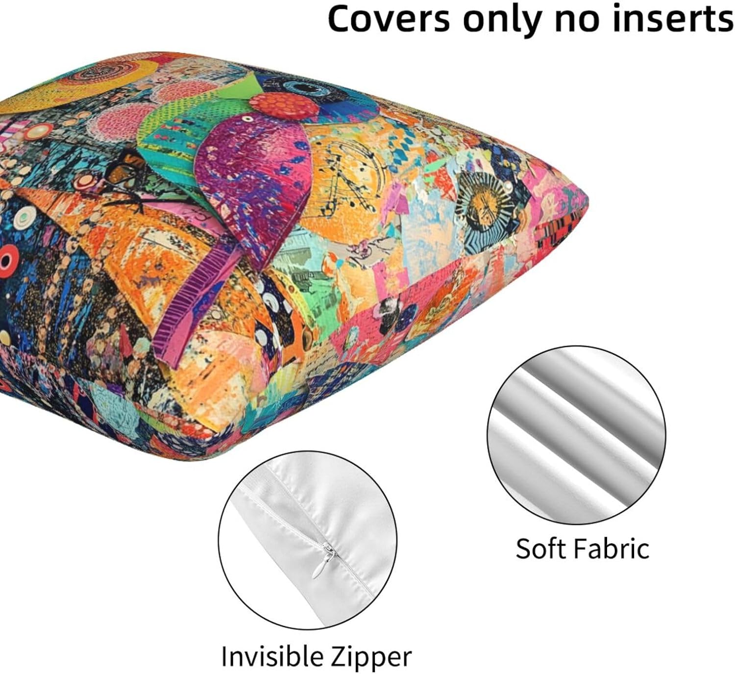 Colorful Birds Throw Pillow Covers 18x18 Set of 2 Square Pillow Case for Home Decorative Sofa Couch Bedroom Living Room - Image 5