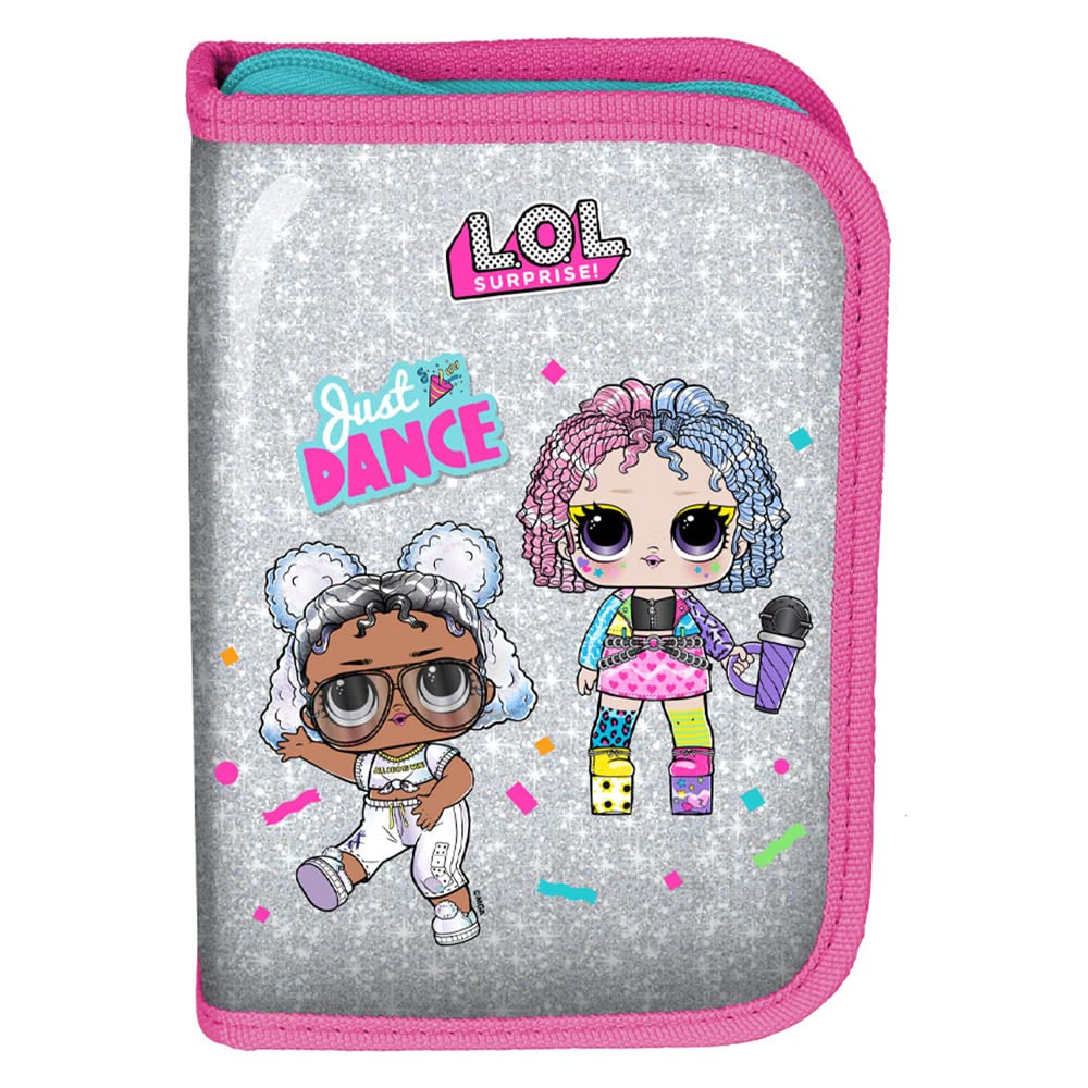 LOL Schulranzen Mädchen 1 Klasse Tornister Schulrucksack Set 3 TLG. L.O.L. für Grundschule ergonomisch und anatomisch/inkl. Federmäppchen (gefüllt) und Sportbeutel