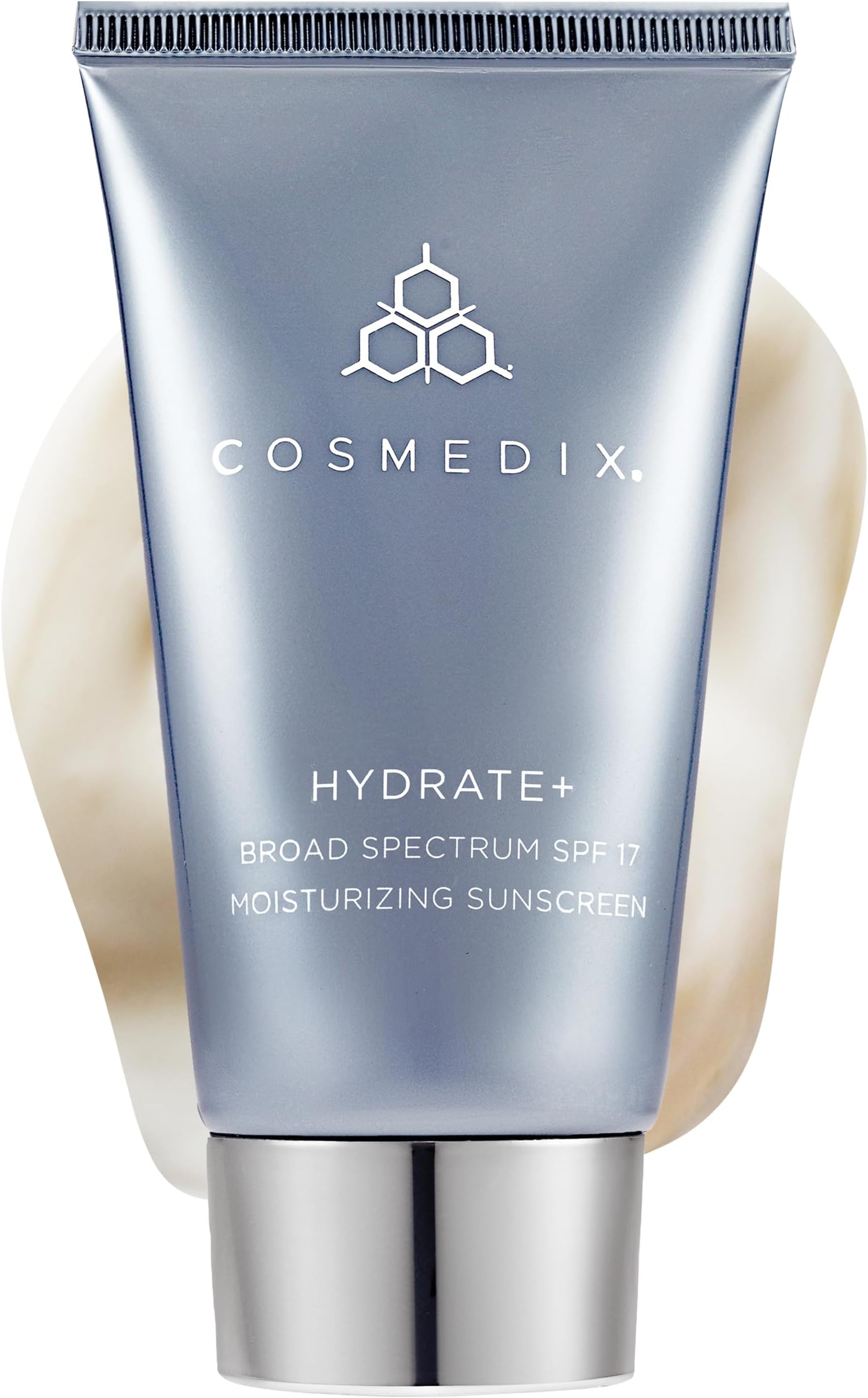 Hydrate Plus Sunscreen with Broad Spectrum SPF 17 - Moisturizing Face & Body Sun Screen for Travel & Daily Skin Care - Sunblock for Skin Elasticity, Dewy & Radiant Glow - 60 g / 2 oz