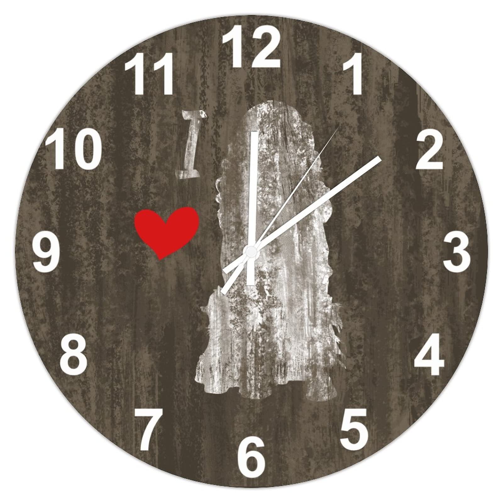 Horloge murale Caniche vintage idée cadeau maître de chien