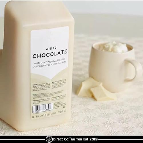 Miniatura 5 de Direct Coffee Tea Est 2019 Kit de barista casero de salsa de chocolate blanco moca  Lujosa salsa de chocolate blanco para bebidas de café  Salsa de