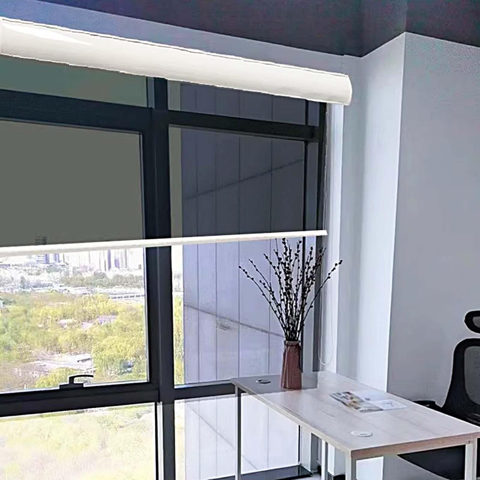 GTPBAO Rollos Fensterrollo mit Einwegspiegel, Stanzmontage, UV-Schutz und Wärmeisolierendes Rollo, Breite 140cm 110cm 80cm(Side Install,80x200cm/31.5x79in)