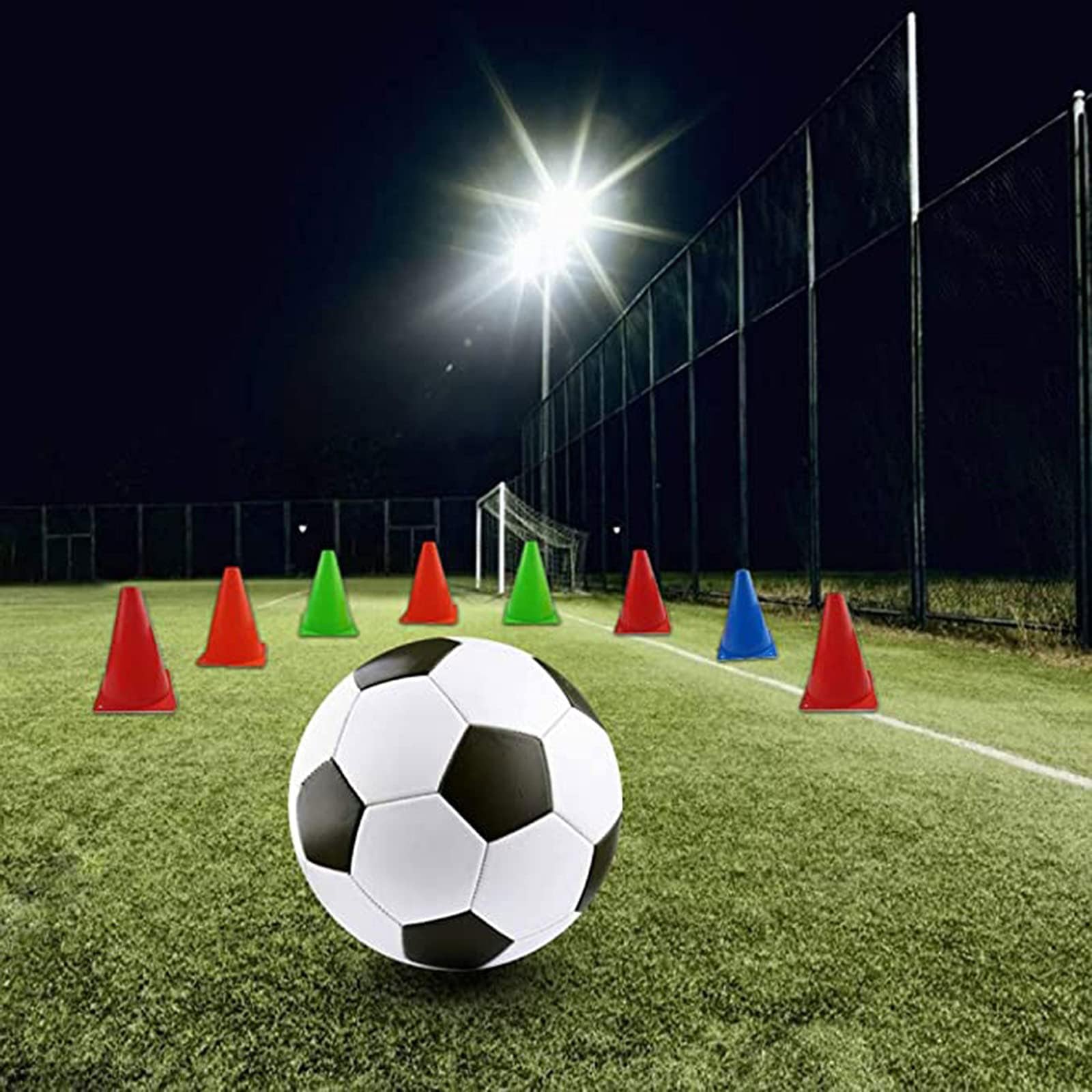 10Pcs Cônes d'Entraînement de Football 30cm/40cm Cone de Signalisation avec Hauteur,Plots de Marquage Cône avec Sac de Transport,pour Football,Sport,Sport équestre et entraînement