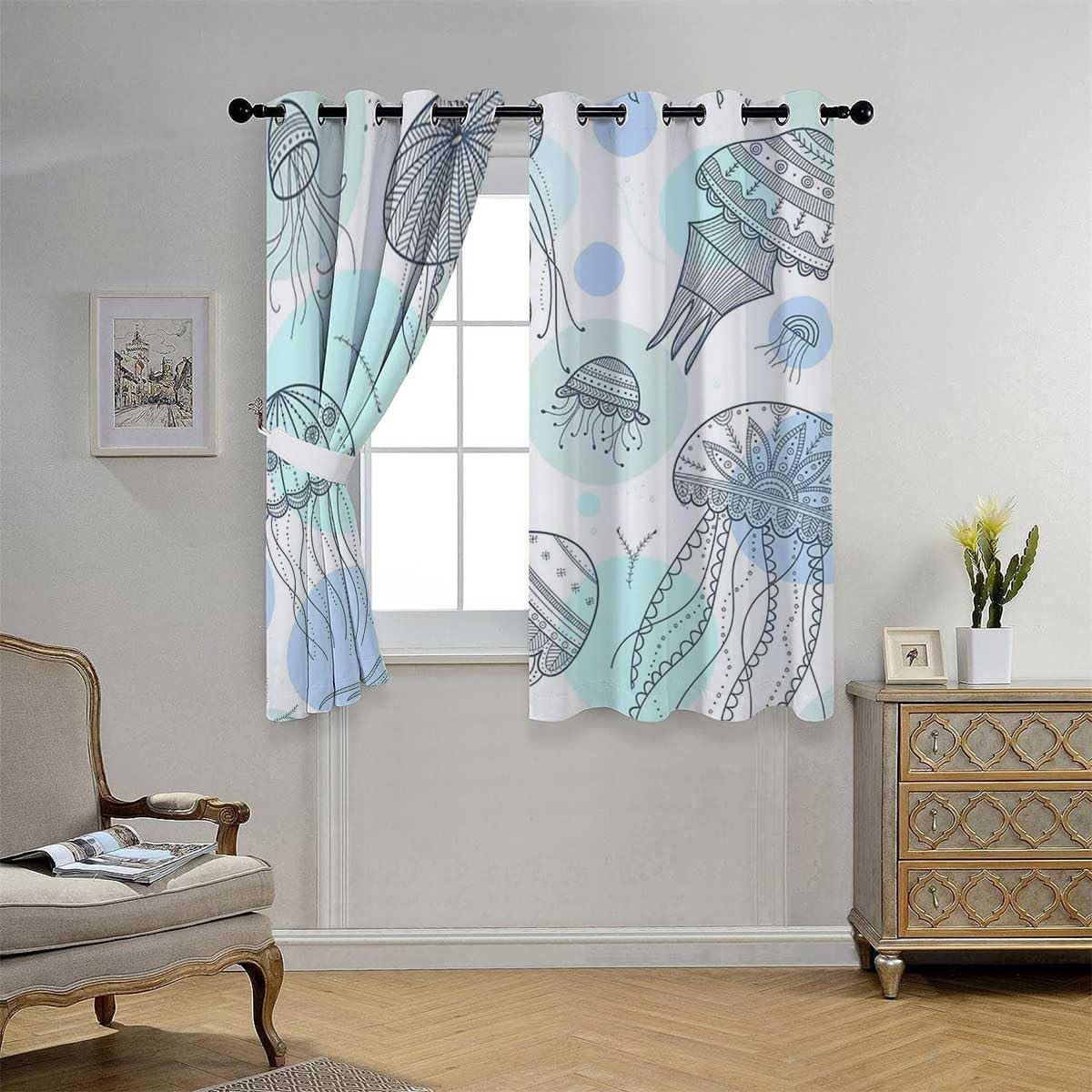 YUNJIN Tenda Oscurante Beige Con Occhielli 106x160 Cm – Termica, Fonoassorbente Per Camera Letto