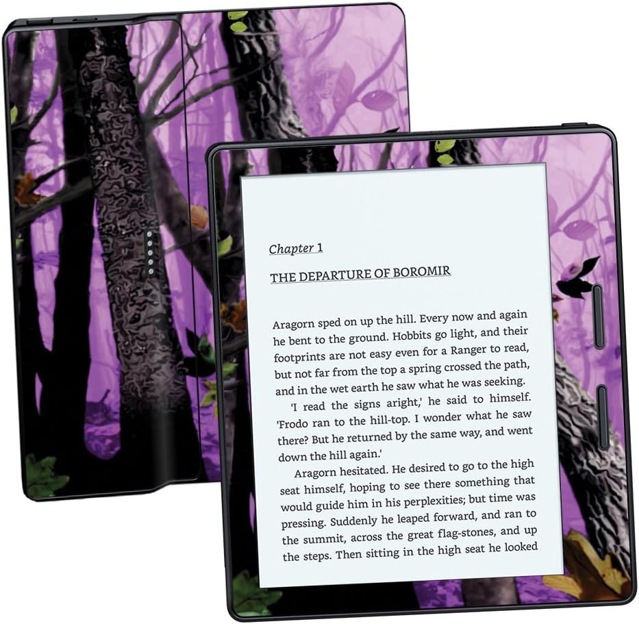 MightySkins Skin Compatible with Amazon Kindle Oasis 6" (8th Gen) - Purple Tree Camo | Protective, Durable, and Unique Vinyl Decal wrap Cover | Easy to Apply, Remove | Made in The USA