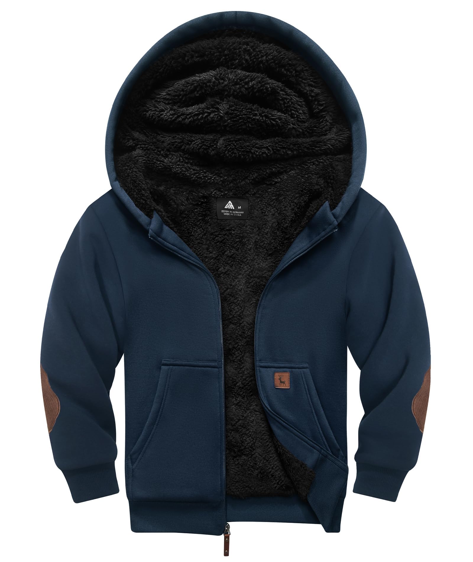 Boys Zip Up Hoodie Kid Hooded Jacket