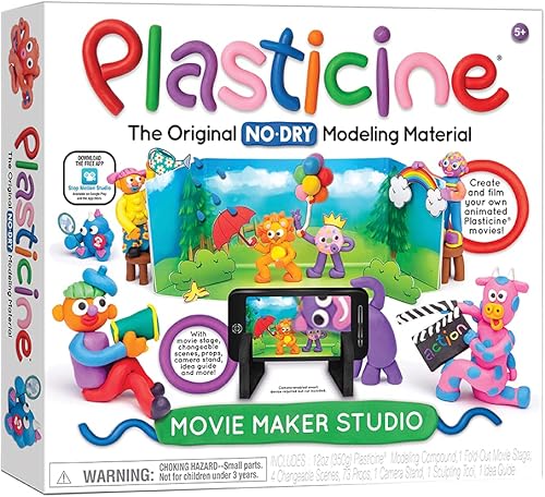 Plasticine Movie Maker Studio - Material de modelado no seco - Kit creativo - Edades 5+