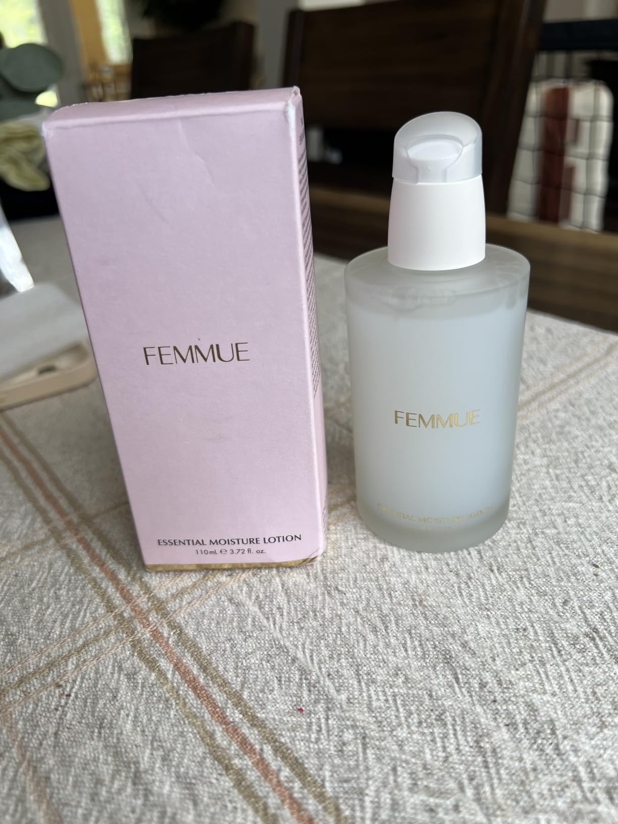 FEMMUE Essential Moisture Daily Hydrating Water Serum Essence (3.72 oz) | Lotion Essence Skin Moisturizer | With Rose Water | Korean Skin Care