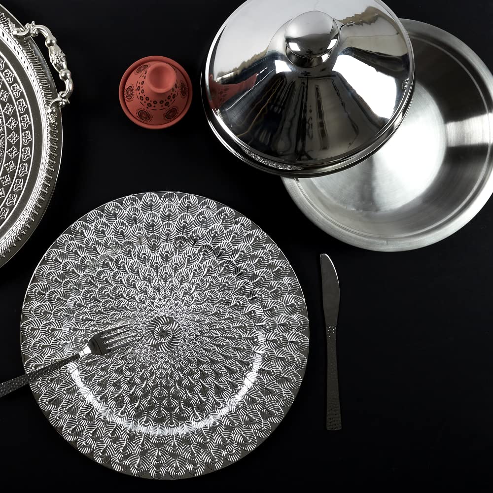 COOK CONCEPT Tajine aus Edelstahl 24 cm Alle Herdarten inkl. Induktion Silber | Tajine aus geeignet für alle Herdarten inklusive Induktion, Backofen, Dampfventil, Schongarfunktion