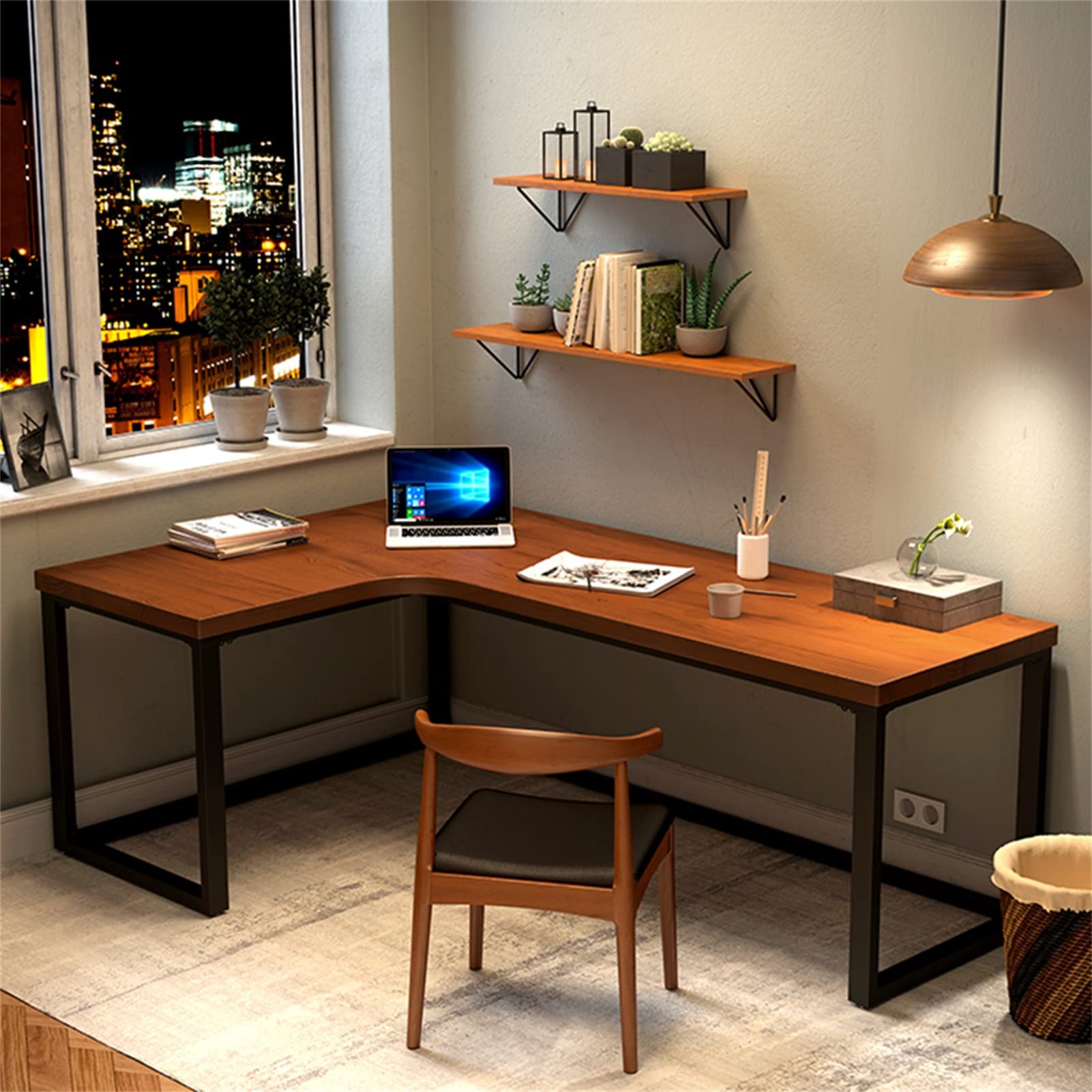 PC　DESK　LOW　120cm　BR L-shaped desk Simple Computer Desk, PC Desk In Living Room/bedroom