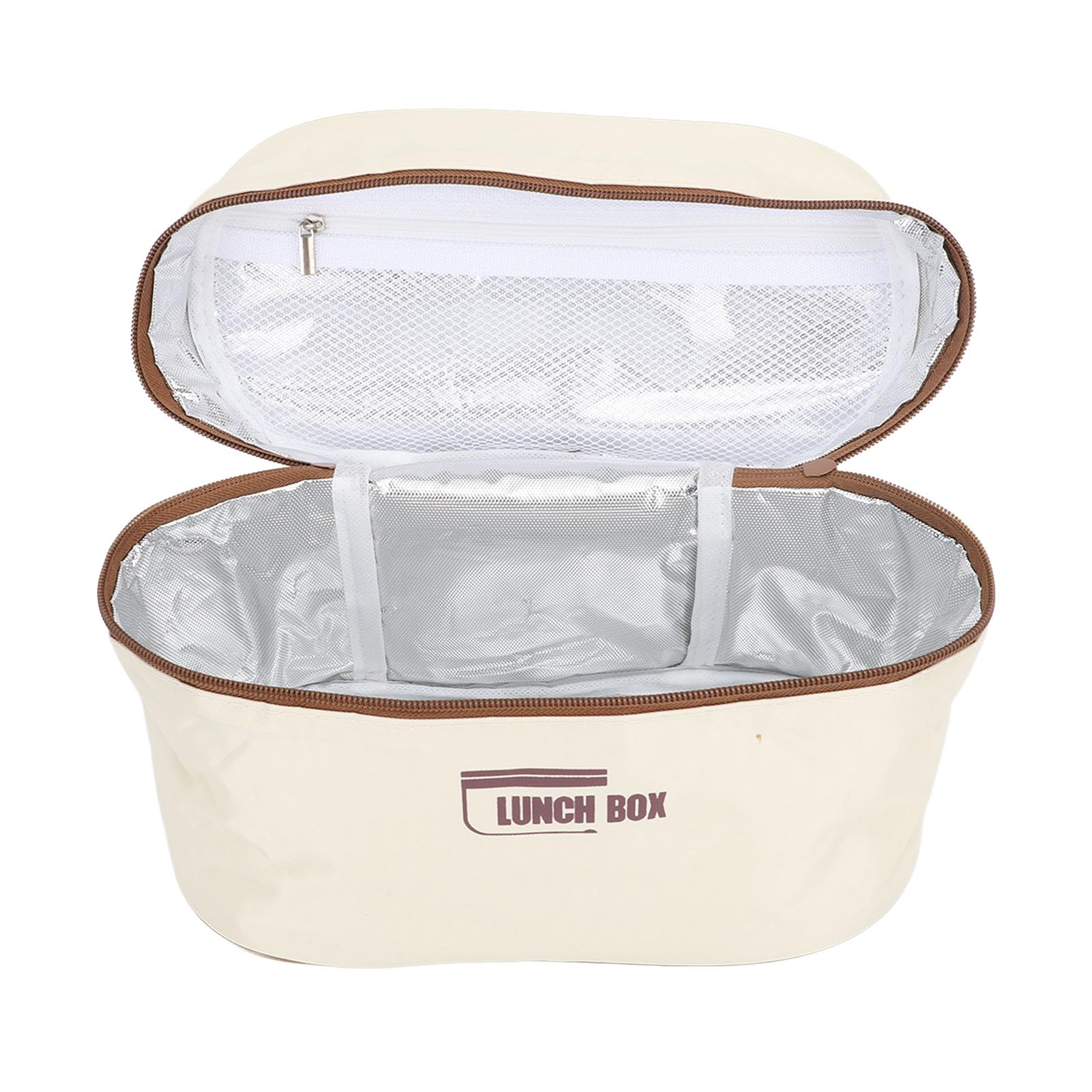 Yunir Isolierter Lunchbehälter, Edelstahl-Thermofach-Lunchbox, Isolierter Lebensmittelbehälter, Isoliert, Auslaufsicher für Schulreisen (Yuniris6ga58nvt-13)