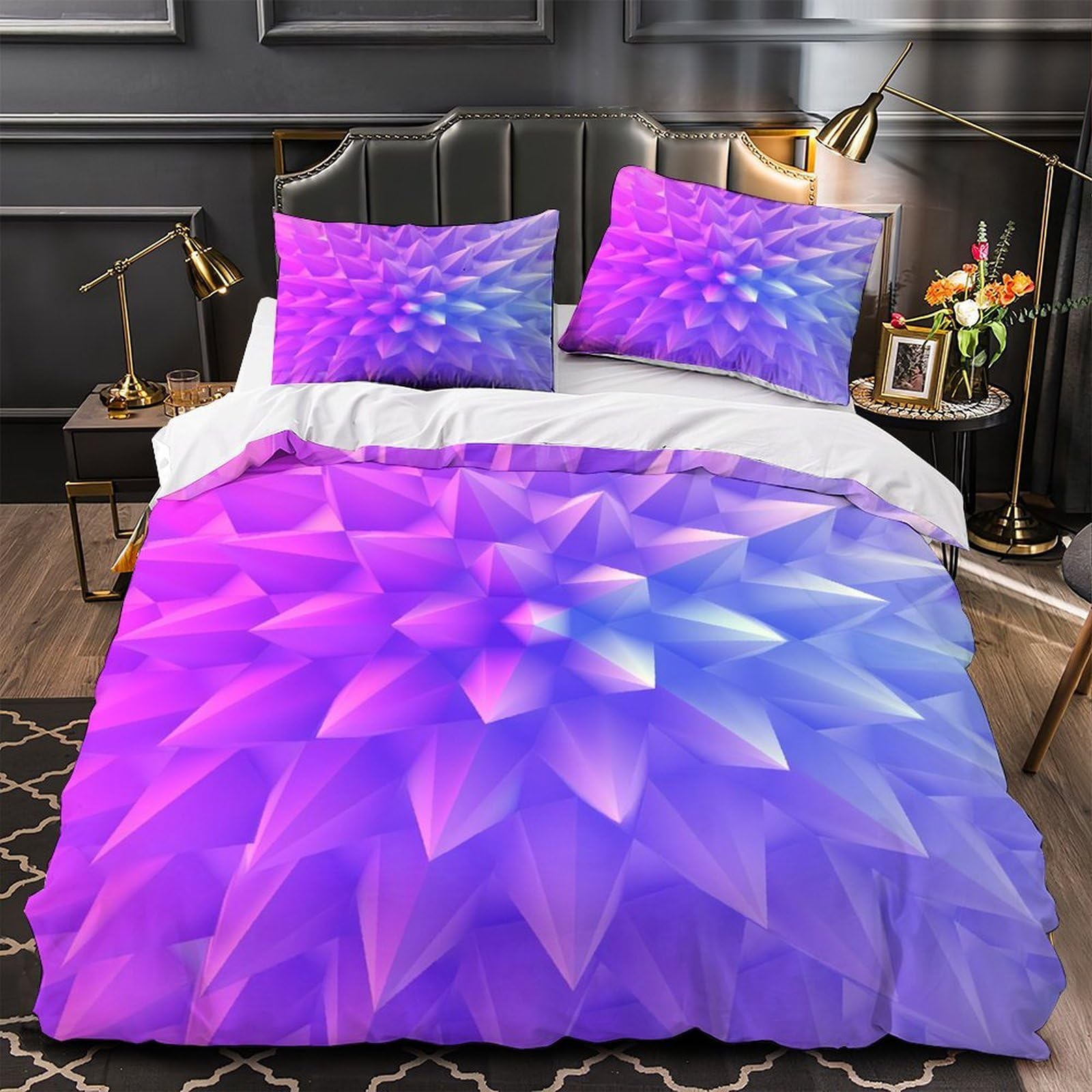 Parure de lit animal sauvage 200x200cm housse de couette microfibre