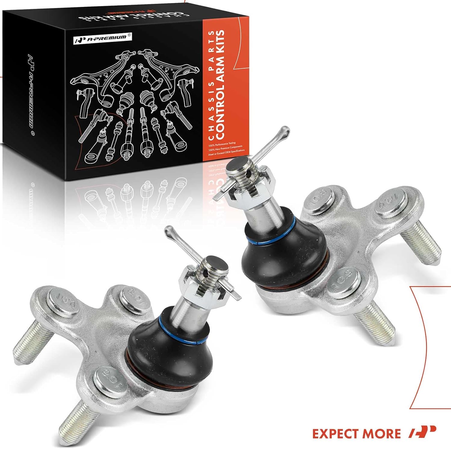 A-Premium 2 x Front Lower Ball Joint, Compatible with Honda CR-V 2017-2023, Civic 2016-2023, Accord 2018-2024, Insight 2019-2022 & Acura RDX 2019-2023