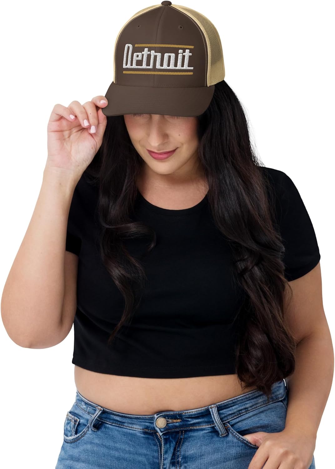 Retro Detroit Trucker Cap Vintage Detroit MI Trucker Hat
