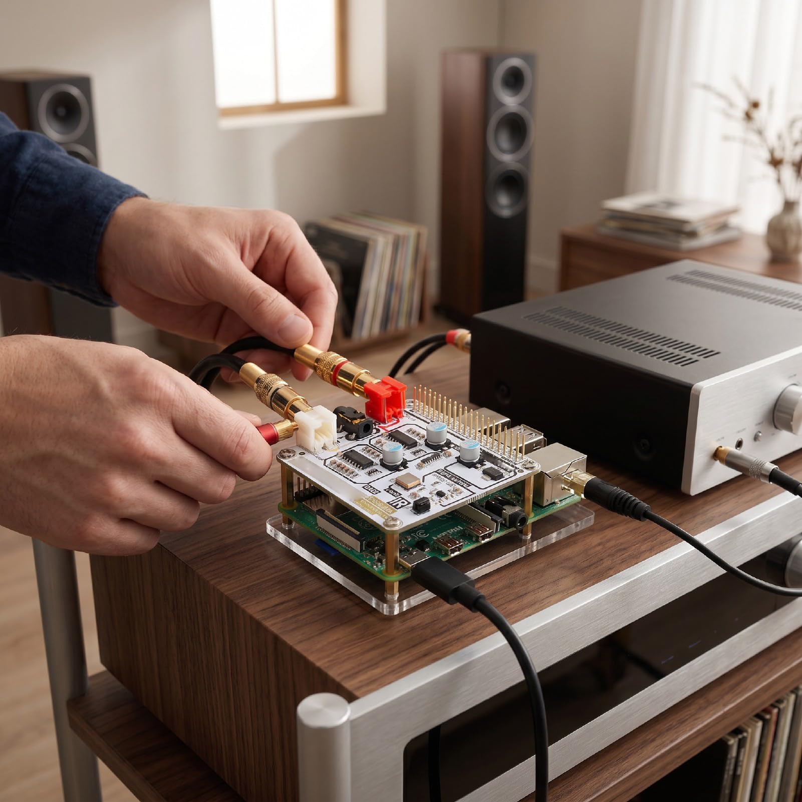 ASHATA Tarjeta de Expansión de Sonido HiFi con Decodificación Dual
