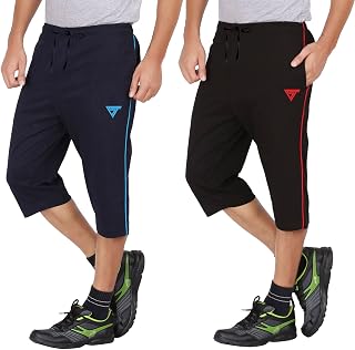 SOUTH TREE Mens Piping Capri or 3/4th with Side Pockets(Pack of 2) Price In India