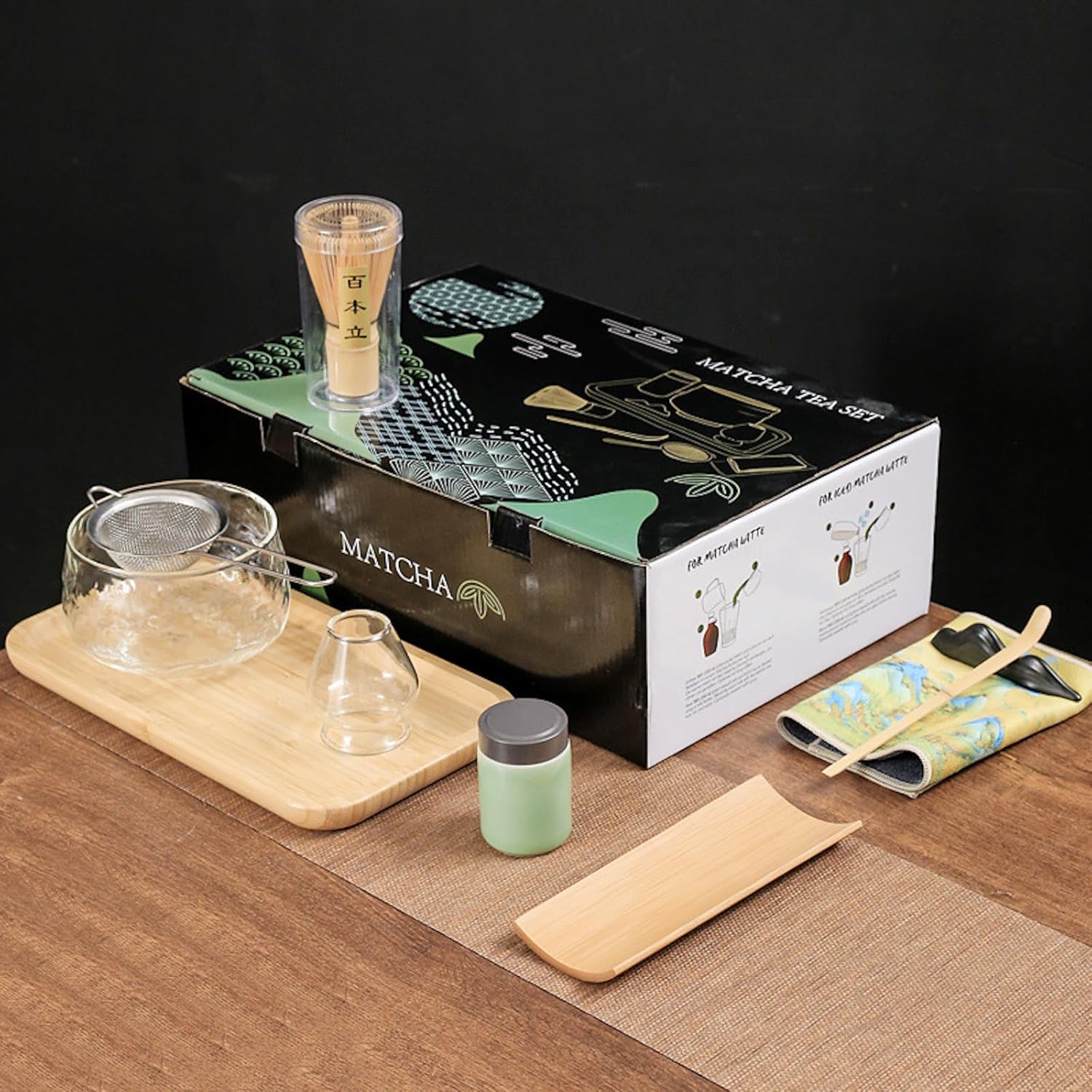 神堂 お茶道具 竹のたのしみ お茶セット (茶せん80本立・茶せん休め