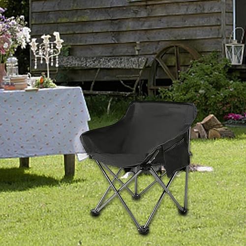 Miniatura 2 de TOOYFUL Silla de camping plegable portátil muebles ligeros para el hogar asiento de pesca al aire libre para viajes fiestas festivales y vacaciones