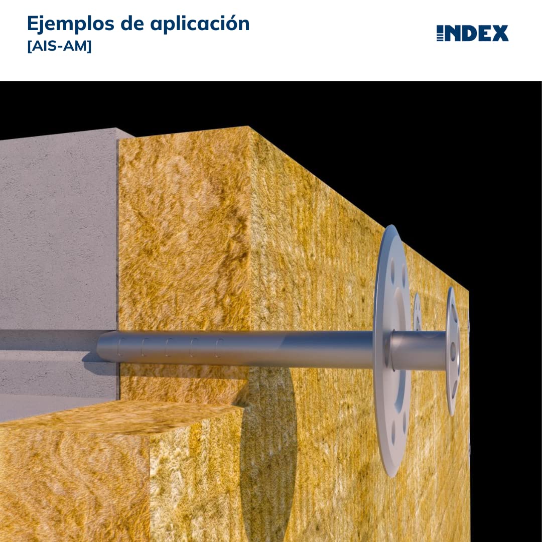 INDEX A PERFECT FIXING - AISAM085 【AIS-AM】 Arandela de reparto metálica para fijación de elementos semirrígidos, Medida Ø85 mm, Caja de 500 unidades