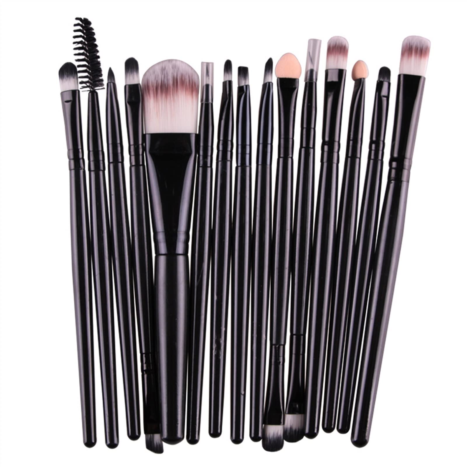 Pędzel do makijażu Zestaw pędzli do makijażu Cień do powiek Fundacja Puder Eyeliner Kosmetyki do rzęs Makijaż do twarzy Pędzel do makijażu Narzędzia (Kolor uchwytu: Błękitny) (Kość słoniowa)