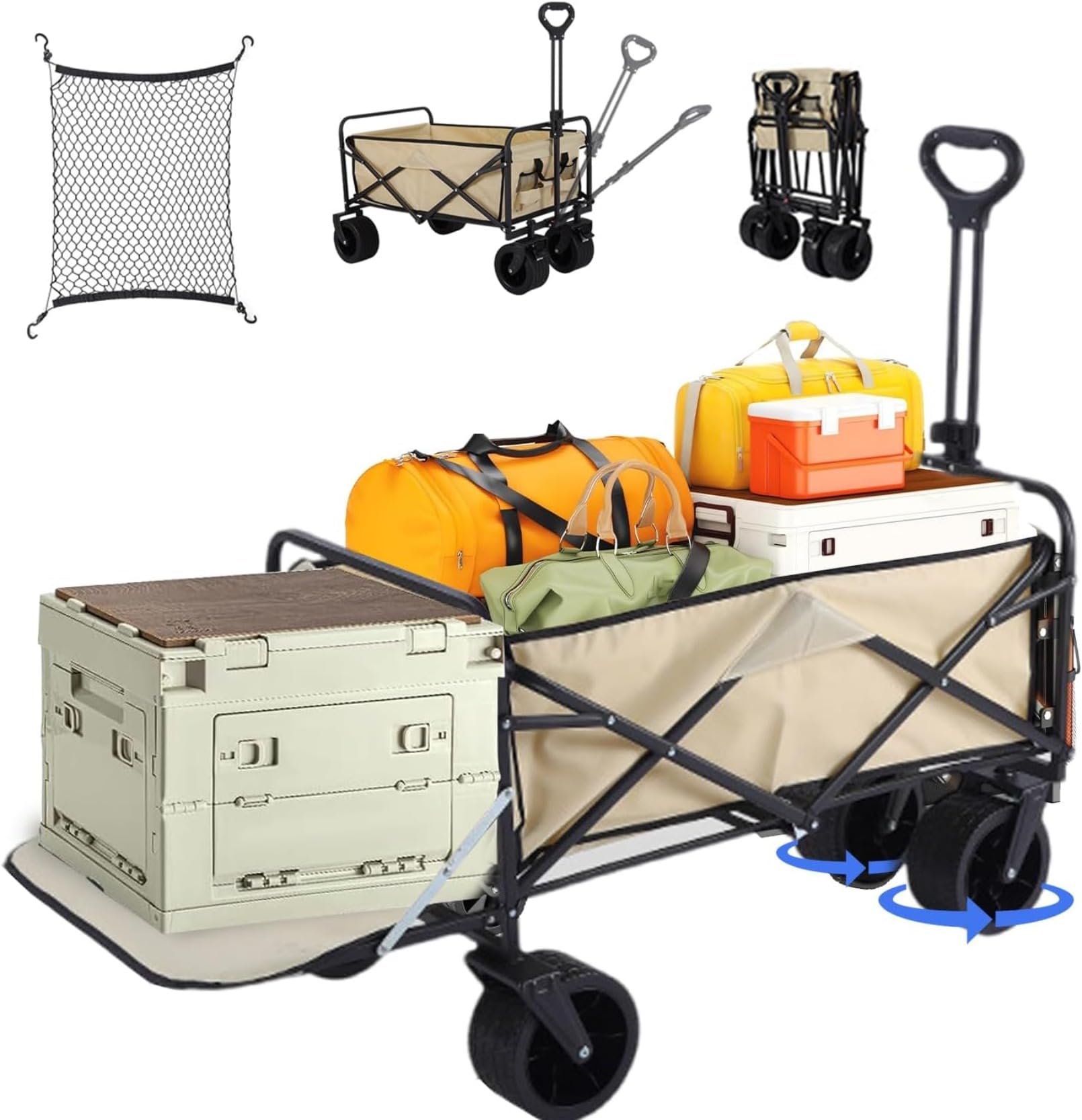 Amazon.co.jp: キャリーワゴン 大容量 折りたたみ 2025新型 キャリー