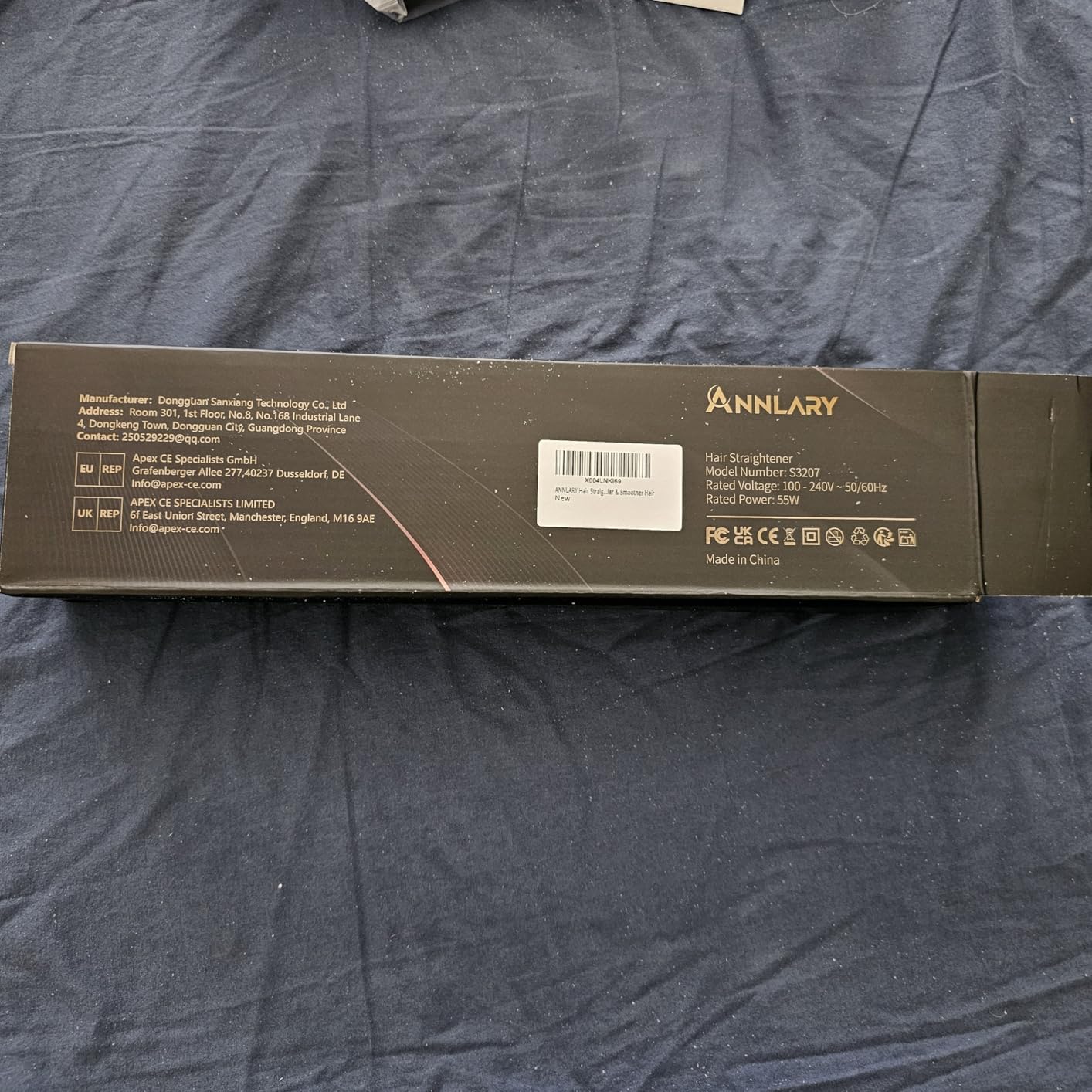 Annlary Hair Straightener 1 Inch Flat Iron and Curler 2 in 1 Titanium Ceramic Ionic Dual Voltage Straightener with Heat-Resistant Silicone, for Less Frizz, Shinier & Smoother