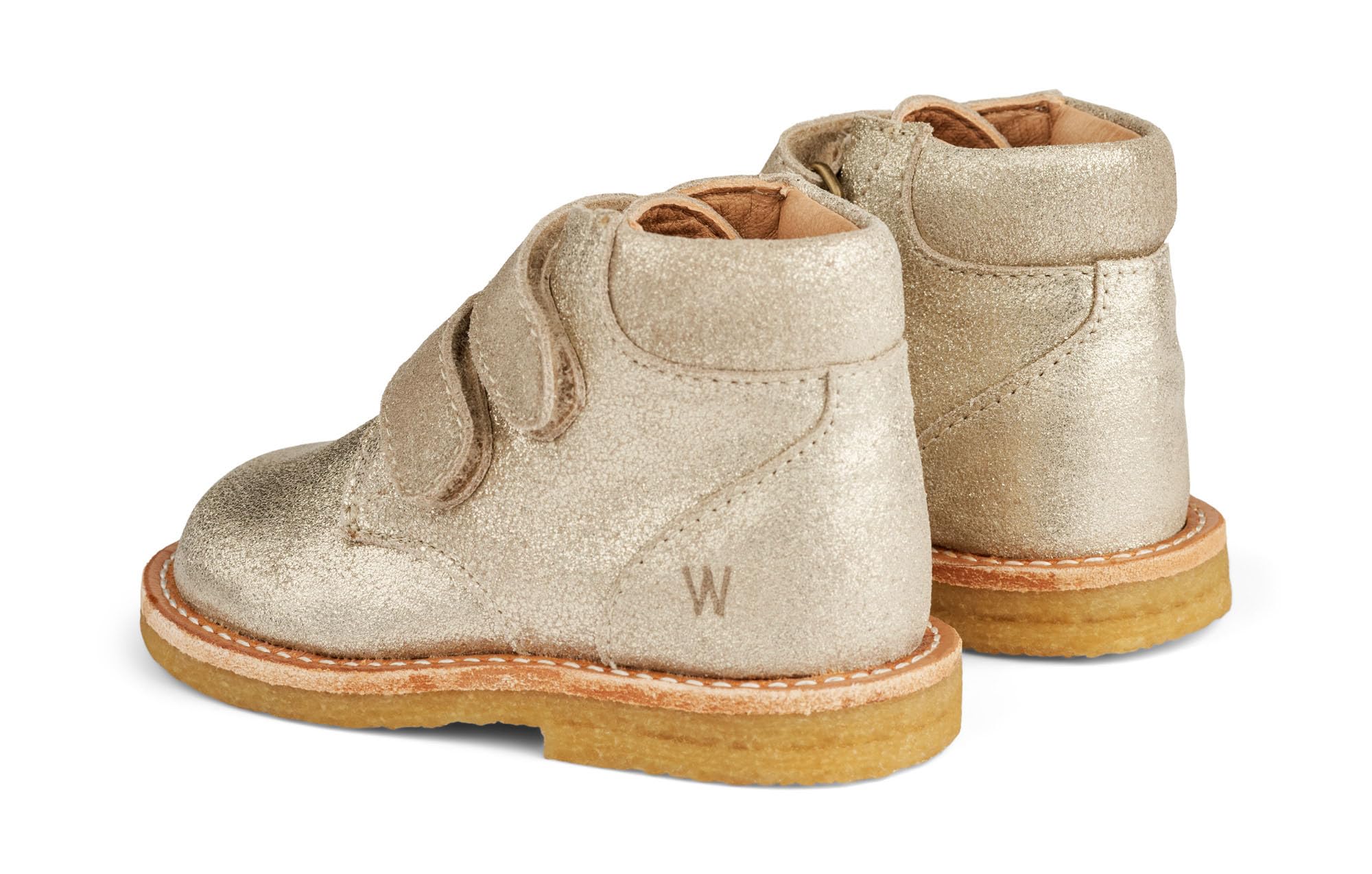 Wheat Uniseks - dzieci Wheat Buty dziecięce, buty zimowe, na rzepy, błyszczące, uniseks, 100% skóra, oddychająceButy do pierwszych kroków