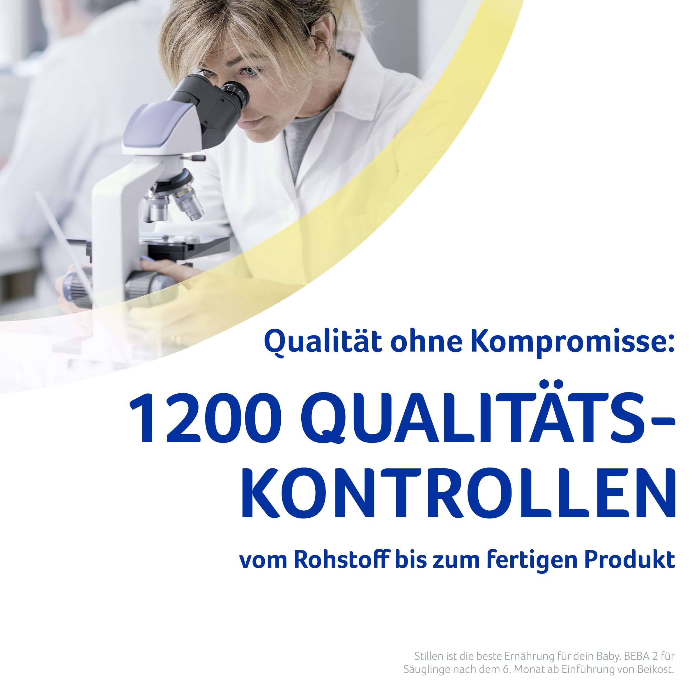 BEBA 2 - Folgemilch nach dem 6. Monat, Mit 5 HMO Komplex, Altersgerecht angepasster Proteingehalt, Nur Laktose, Ohne Palmöl, Ohne Fischöl, Babynahrung, Baby-Milchpulver, 6er Pack (6 x 800g)