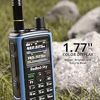 Vista 7 de Radioddity GM-30 PRO GMRS Radio, Long Range Handheld Radio with UHF/VHF/NOAA/FM/Airband Reception, APP Wireless Programming 1.77" TFT Display