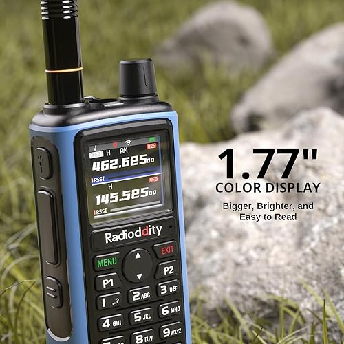 Miniatura 7 de Radioddity Radio GM-30 PRO GMRS, radio de mano de largo alcance con recepción UHFVHFNOAAFMAirband, programación inalámbrica con aplicaciones,