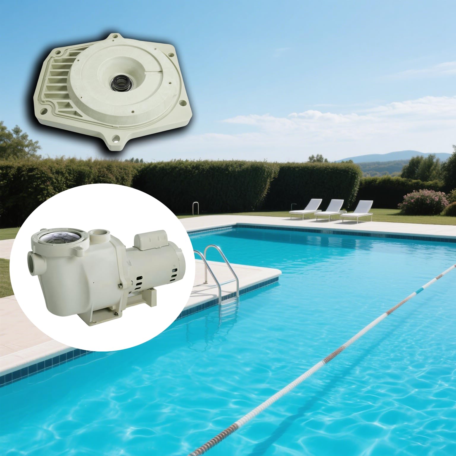 Kit di guarnizioni per pompa piscina con guarnizione albero guarnizione PS-1000 compatibile con Pentair Whisperflo Intelliflo 074564 set completo di ricambio