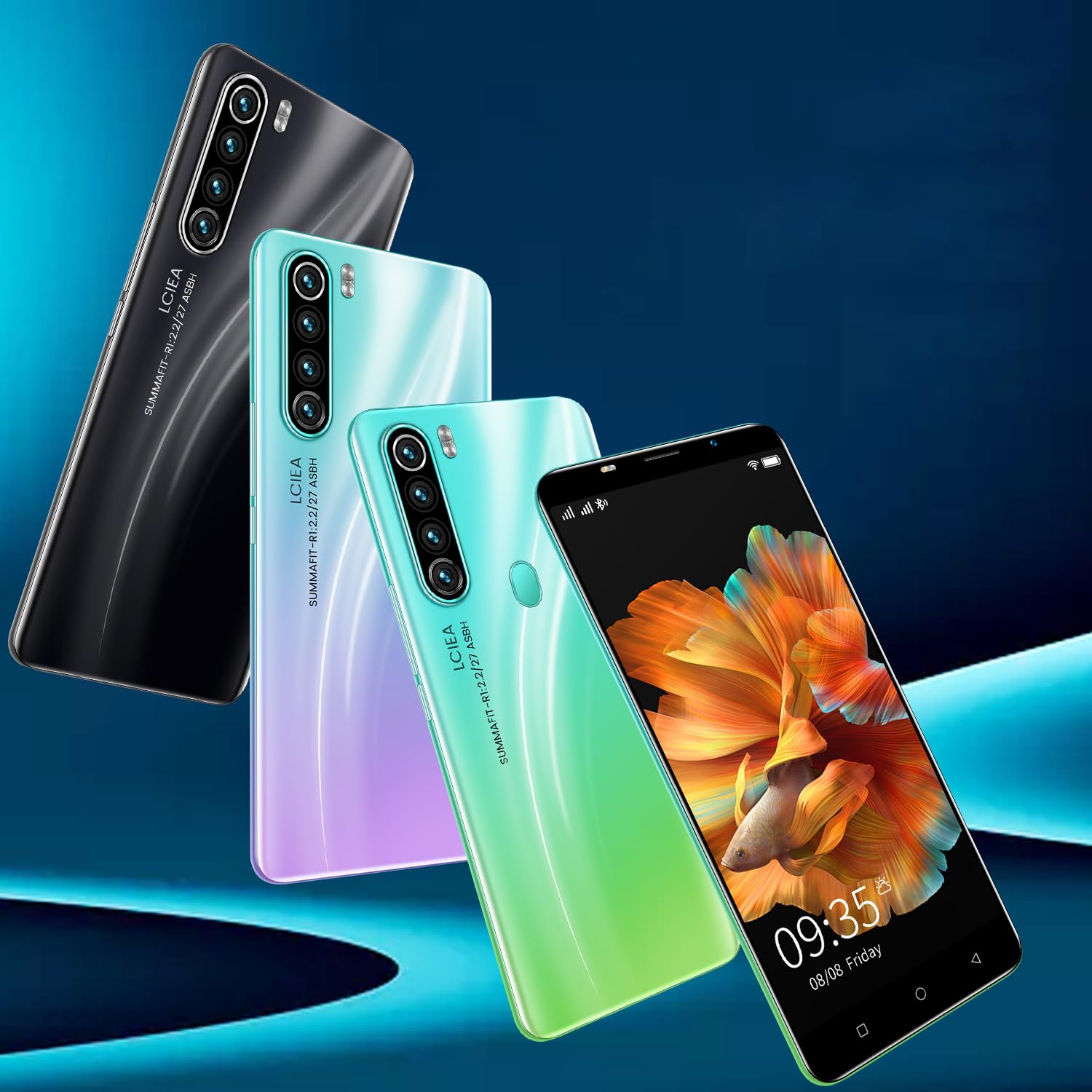 M80Pro Smartphone, écran 5.0”, Android OS, Téléphone Portable à Double SIM, 16 Go ROM, Double Caméra, Bluetooth, GPS, Wi-FI (M80Pro-Purple)