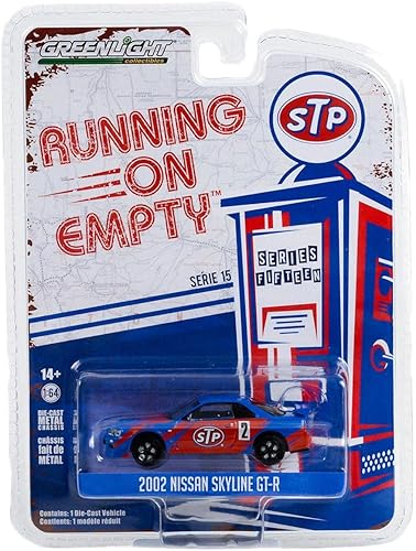 Greenlight 1/64 2002 Nissan Skyline GT-R R34 STP funcionando en la serie vacía 15 41150-D